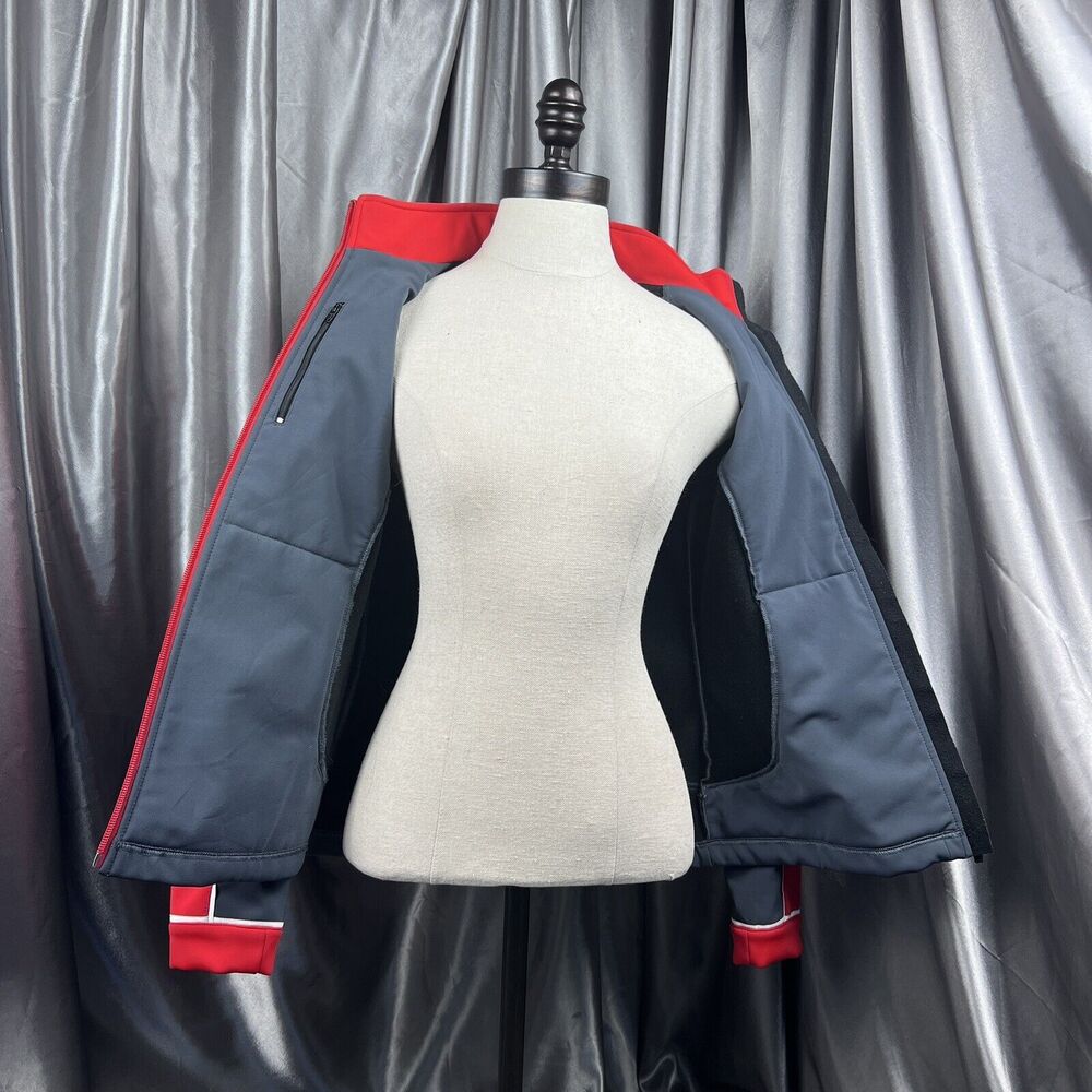 Alpinestars Women’s S Racing Development Livery Jacket Softshell Moto‎ Gray/Red - Picture 9 of 17